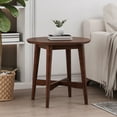 thumbnail image 2 of GDF Studio Murdock Mid-Century Modern Wood End Table, Walnut, 2 of 7