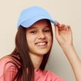 thumbnail image 6 of DALIX Womens Hat Lightweight 100% Cotton Cap in Light Blue, 6 of 6