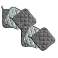 thumbnail image 1 of Oleegame 2PC 2 Pcs Count 6 Color Cotton Pot Holder Set Machine Washable Pot Holders Heat Kitchen Oven Towel Pot Holder Gray, 1 of 4