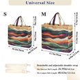 thumbnail image 2 of FORMRS Womens Corduroy Tote Bag Crossbody Shoulder Handbag with Pocket, Artistic Desert Pattern, 2 of 7