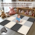 thumbnail image 3 of Tapete para Ejercicio, Piso para Gym, Tapete para Gimnasio de Espuma EVA, Tapetes para Rompecabezas para Bebe, Soft Fitness Mat con 3 Colores para Yoga, Gym y Hogar, 3 of 8