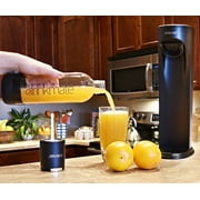 Drinkmate Sparkling Water and Soda Maker Kit, Carbonates ANY Drink, with 3 oz Test Cylinder, Matte Black
