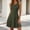 *Army Green, variant on ClodeEU Women's Round Neck Sleeveless Mini Dress,Casual Tunic Flowy Swing Dress Army Green,Women's Plus L
