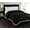 Black, variant on Heavy Weight Stripe Design Ultra Plush Blanket, Full/Queen, Chocolate