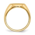 thumbnail image 2 of 14k Yellow Gold Solid Brushed Polished Mens Signet Ring Size 10 Ring for Men - 5.7 Grams, 2 of 5