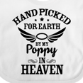 thumbnail image 4 of Inktastic Handpicked for Earth by My Poppy in Heaven with Angel Wings` Boys or Girls Baby Bib, 4 of 4