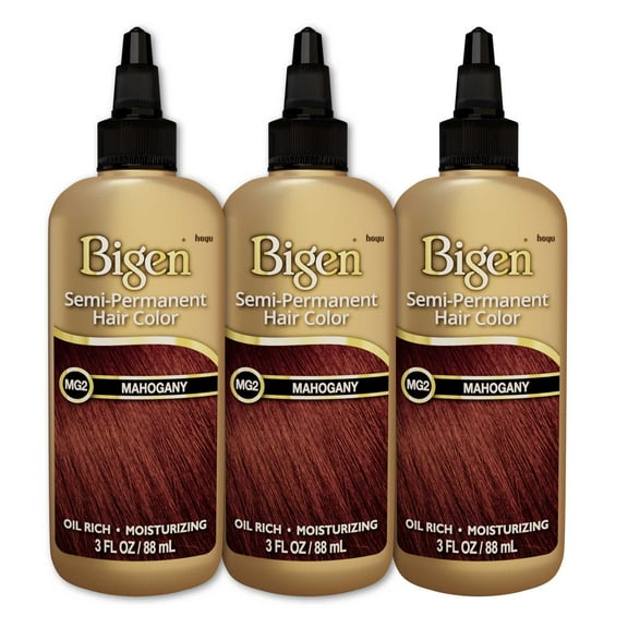 Bigen Semi-Permanent Hair Color MG2 Mahogany 3-Pack