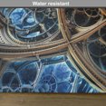 thumbnail image 6 of Ambesonne Fractal Place Mats Set of 4, Retro Motif, Standard Size, Brown Blue, 6 of 6