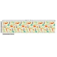 thumbnail image 2 of Ambesonne Animal Fabric by the Yard Upholstery, Wild Fox Wolf Flower, 5 Yards, Orange Green and Blue, 2 of 4