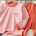 thumbnail image 4 of Zaveiop Unisex Toddler Baby Boy Girl Clothes Winter Long Sleeve Pullover and Pants 2Pcs Fall Outfits Set Size 8-9 Years, 4 of 4