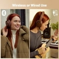 thumbnail image 6 of Edifier Bluetooth Active Noise Cancelling Headphones, 92H Playtime Hi-Res Audio Certified, Fast Charging - Brown, 6 of 7