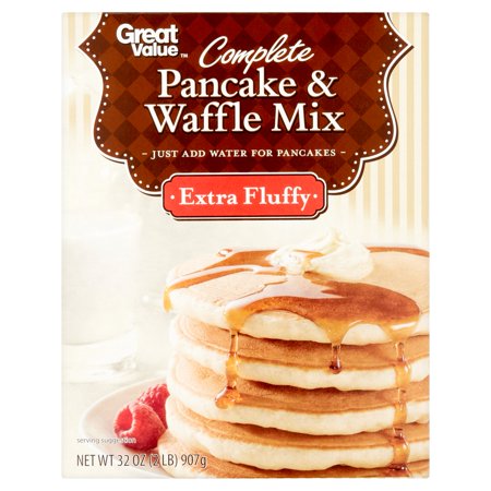 (3 Pack) Great Value Complete Pancake & Waffle Mix 32 oz