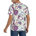thumbnail image 2 of Hirioo Fairy Flower for Men's Baseball T-shirt Shirts Short Sleeve Casual Summer Button Stretch T Shirts,Size S-4XL-4X-Large, 2 of 7