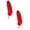 Red-2pcs, variant on Natural Red Feathers 6-8 Inch Craft Feathers for DIY Cosplay Wedding Halloween Decoration Centerpieces Party Supplies