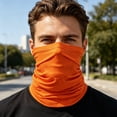 thumbnail image 2 of Trgacdwlo Neck Gaiter Cooling Breathable Face Mask UV Protection Scarf Hiking Outdoor Sports Bandana for Men Women Orange, 2 of 6