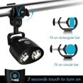 thumbnail image 2 of Luces LED para parrilla, iluminación ajustable de 360 grados, 10 luces LED para parrilla, sensor táctil, totalmente impermeables y resistentes al calor, con tornillos para asar al aire libre, 2 of 5