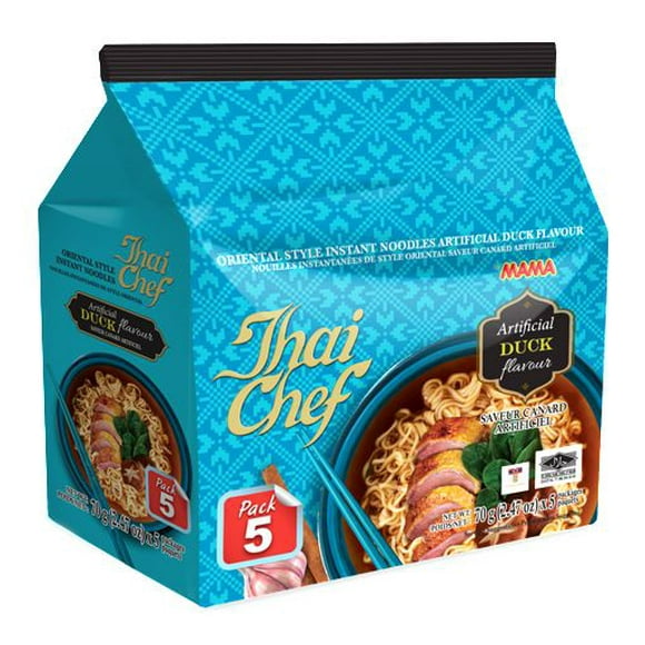 Thai Chef Instant Noodles Duck Flavour, 5 X 70 g
