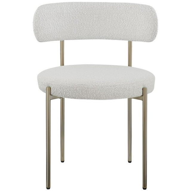 Meridian Furniture Beacon Boucle Dining Chair, Cream