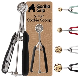 Gorilla Grip 2 Tsp Stainless Steel Cookie Scoop