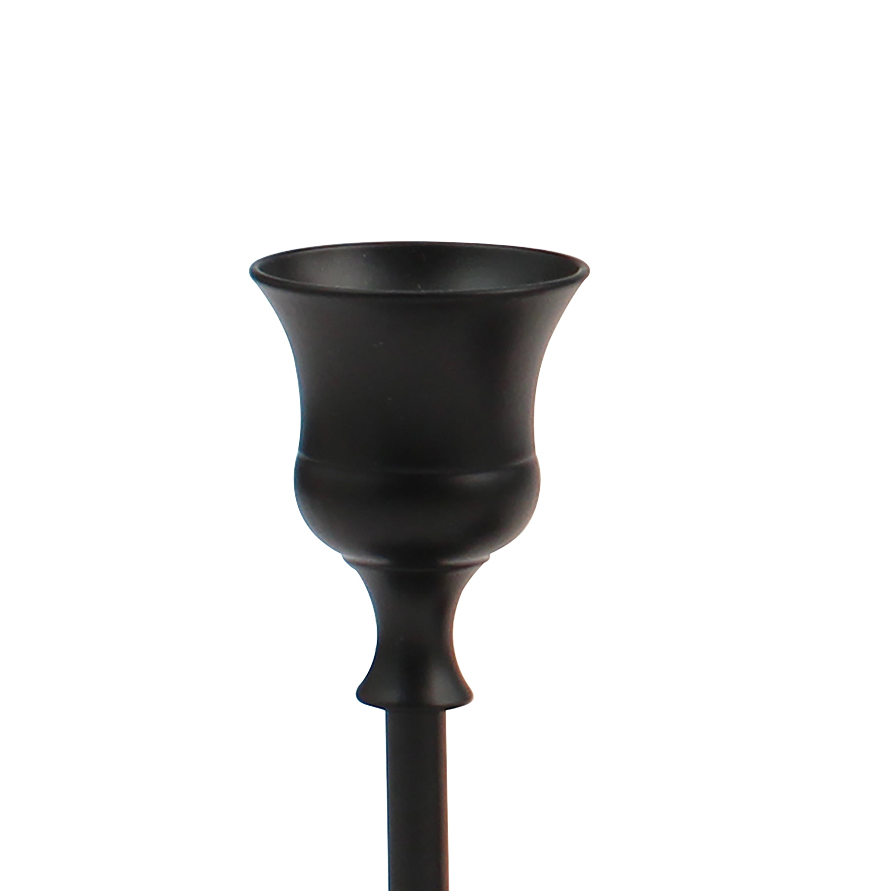 Mainstays Decorative Metal Taper Candle Holders, Set of 3, Black