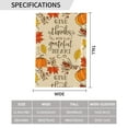 thumbnail image 3 of Wukai Thanksgiving With A Grateful Heart Garden Flags Double Sided Welcome Garden Yard House Flags Outside Outdoor House (Only Flag), 3 of 8