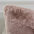 thumbnail image 3 of Safavieh Flayn 22" x 22" Contemporary Faux Fur Decorative Pillows, Pink (Set of 2), 3 of 4