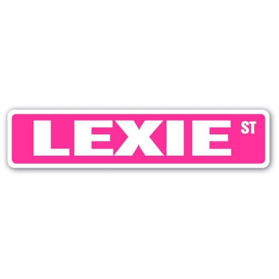 SignMission D-9-SS-LEXIE 2 x 9 in. Childrens Name Room Street Sign Decal - Lexie