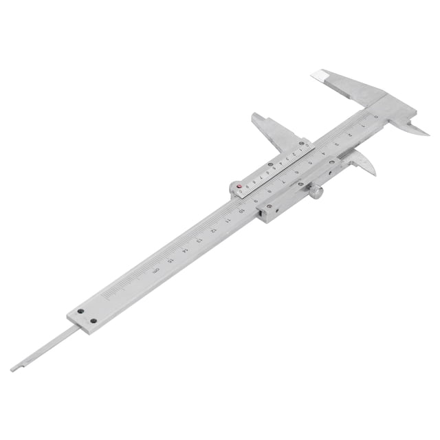 Filfeel Caliper Vernier Scale High-Carbon Steel Measurement Gauge Ruler Tool 0 ~ 300mm