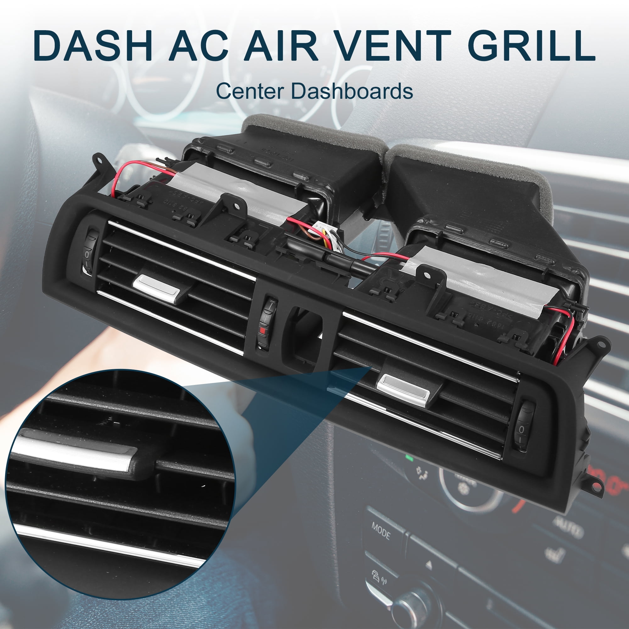 Unique Bargains Air Vent Panel for BMW 528i 2011-2016 Air Conditioning Grille Black