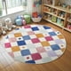 thumbnail image 1 of Alfombra Redonda Jinchan de 120 cm Lavable Antideslizante para Dormitorio Infantil, 1 of 9