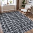 thumbnail image 6 of DEORAB Outdoor Rugs 8'X10' Chenille Patio Rug Three-Layer Material Imitation Silicone Spot Molding Camping Outside Rv Mat,Black, 6 of 9