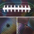 thumbnail image 3 of Football Holographique Réfléchissant Lumineux Rugby Intérieur Extérieur Cuir Cadeaux pour Garçons Filles Hommes Femmes, 3 of 8