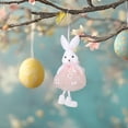 thumbnail image 3 of Easter Tutu Bunny Hanging Ornament, Soft Fabric Rabbit Pendant for Easter Tree, Window, Home & Car Decor, 3 of 7