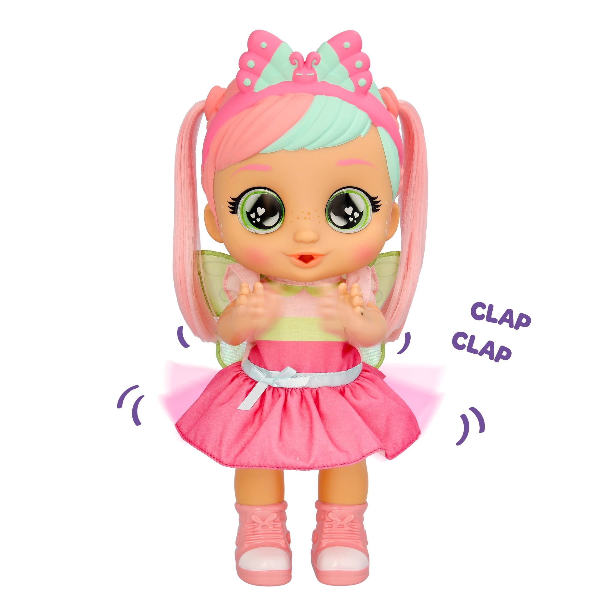 Cry Babies Bella's Morning Routine Interactive 13.6" Baby Doll with 25+ Baby Sounds and Interactive Accessories