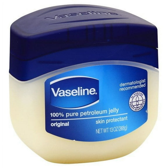 Vaseline 100% Pure Petroleum Jelly Original Skin Protectant, 13 Oz, 6-Pack