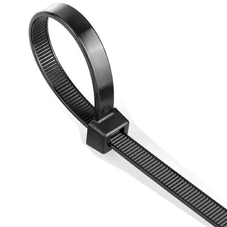 Electriduct Heavy Duty Nylon Cable Ties - 48" Long - 175 lbs Tensile Strength - 50 Pieces | Black