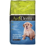 AvoDerm Puppy Food, Natural Chicken Meal and Brown Rice Formula, 4.4-Pound