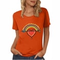 thumbnail image 1 of T-Shirt Graphique pour Femmes, Col Rond, Manches Courtes, Coupe Ample, Haut Imprimé Décontracté pour Usage Quotidien, 1 of 5