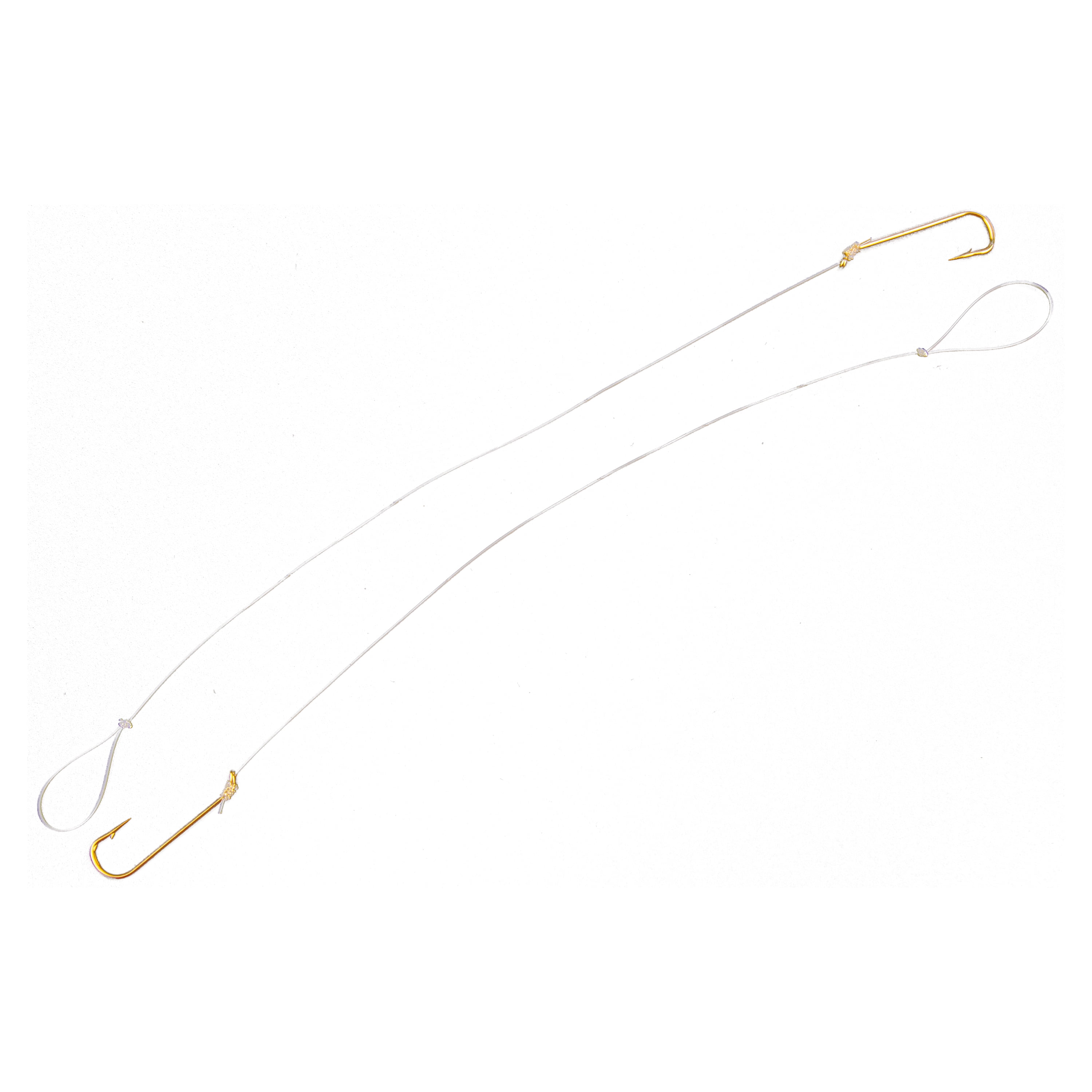 Ozark Trail Gold Aberdeen Snelled Fishing Hooks, Size 4, 8-Pack