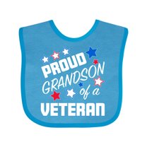 Inktastic Proud Grandson of a Veteran Veterans Day Boys Baby Bib