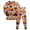 Gsleepwear67-Purple, variant on UAYOTSE Little Girls Halloween 2‑Piece Pajama Set Long‑Sleeve Crewneck Top Cuffed Jogger Pants Black Base All‑Over White Ghost Print Kids Sleep Pjs Loungewear Size 7-8 Years