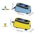 thumbnail image 4 of Generic Compact Blue Bike Handlebar Phone Bag with Headphone Jack, Fits 4.2" Devices, Includes Audio Extension Cable, PVC+EVA Material, Small Size (18.5x8.5x8.5cm), 4 of 7