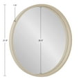 thumbnail image 5 of Kate and Laurel Travis Mid-Century Round Wall Mirror, 21.6 inch Diameter, Light Brown Sand, Modern Wall Decor for Any Wall, 5 of 7