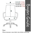 thumbnail image 4 of Computer Office Chair Covers for Stretch Rotating Mid Back Chair Slipcovers Cover ONLY Chair Covers C162 (Daisy), 4 of 7