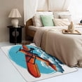 thumbnail image 3 of Airplane Rug for Living Room - 4x5 Washable Rug, Burnt Orange Aircraft Cozy Non Slip Machine Washable Rugs, Boys Kids Soft Low Pile Large Area Rug for Bedrooms Dining Room College Dorm, 3 of 7