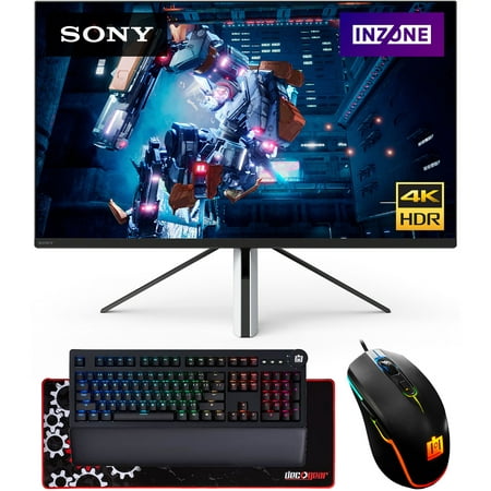 Sony 27" INZONE M9 4K HDR 144Hz Gaming Monitor (2022) Bundle with Keyboard and Mouse, 27 inch