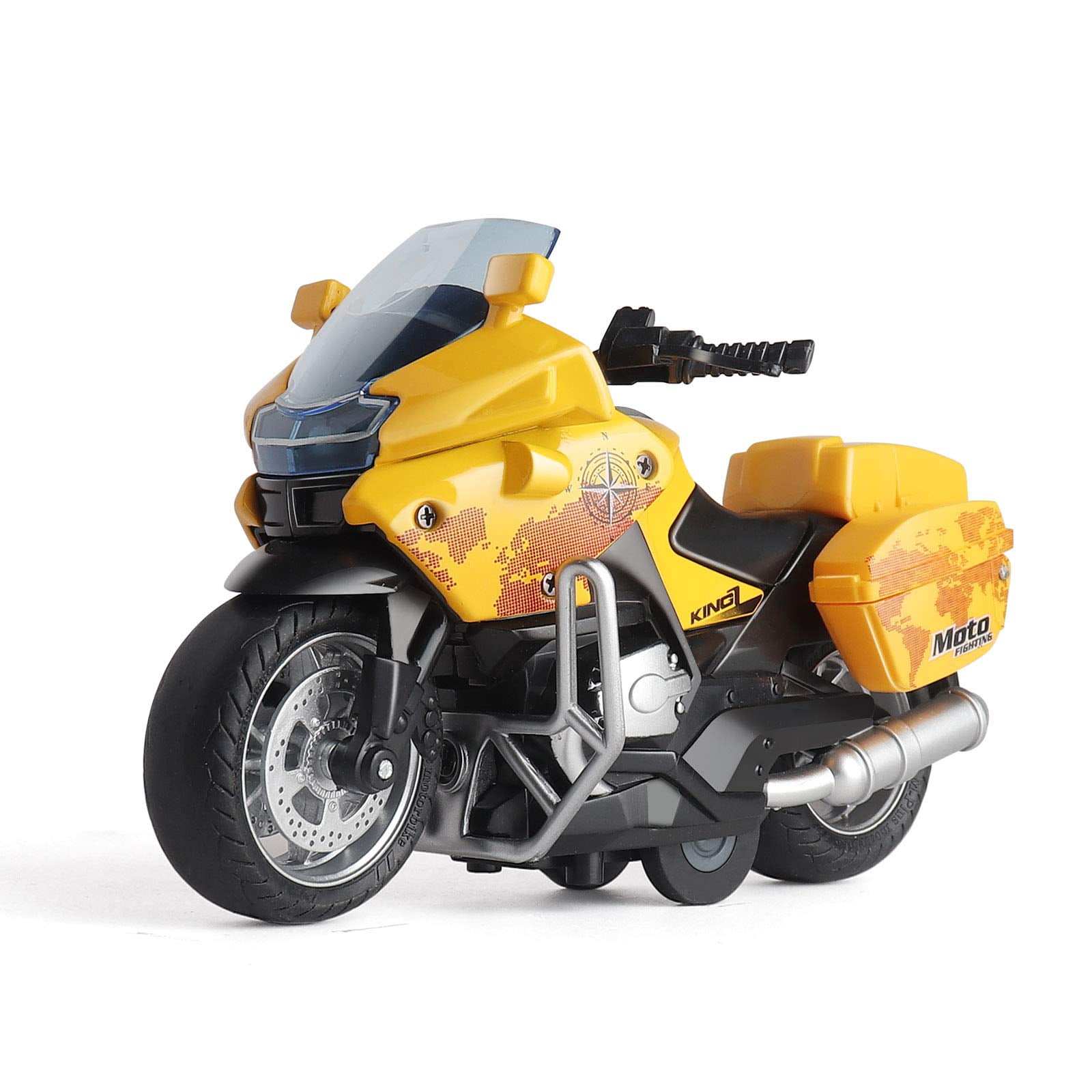 Ming Ying 66 Police Motorcycle Toy Pull Back Toy Motorcycle With