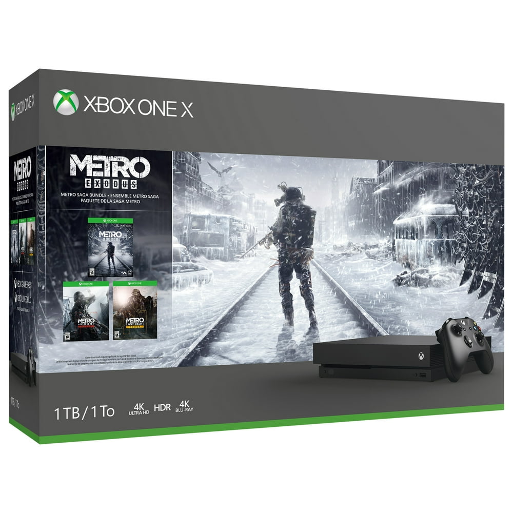 Microsoft Xbox One X 1TB Metro Saga Bundle, Black, CYV00279 Walmart