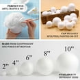 thumbnail image 4 of Efavormart 6 Pack | 6” White foam Filler Foam Beads Balls, 4 of 11