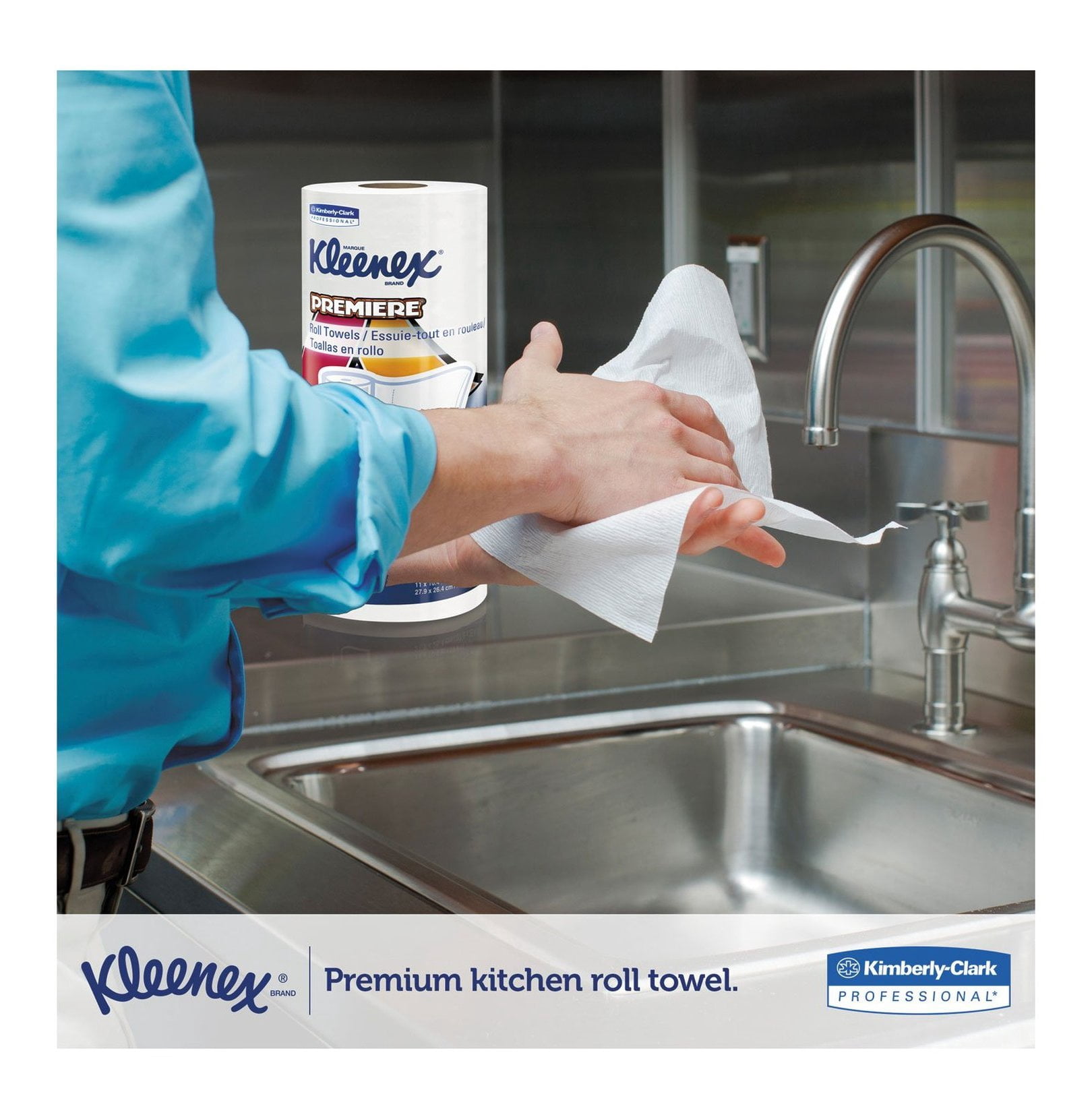 Premiere Kitchen Roll Towels, White, 70 Sheet Rolls - Bulk Case of 24 - Highly Absorbent Paper Towels for Kitchen, Home, and Office Use